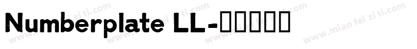 Numberplate LL字体转换